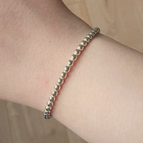 Zilveren Bolletjes Armband